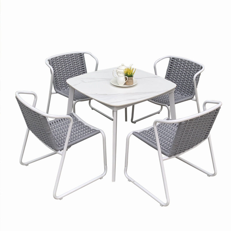 Woven Dining Chairs Set Of 4 - Image 6