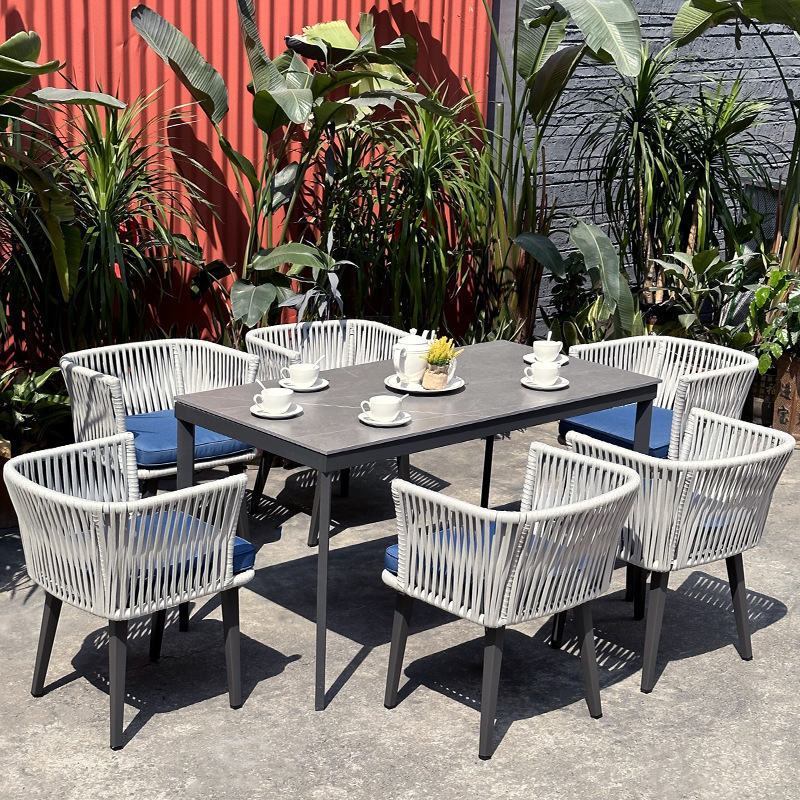 Woven Dining Chairs Set Of 6 - Image 2